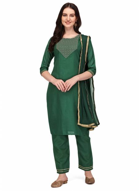 LV New Designer Cotton Daily Wear Women Salwar Suit Collection LV113-GREEN